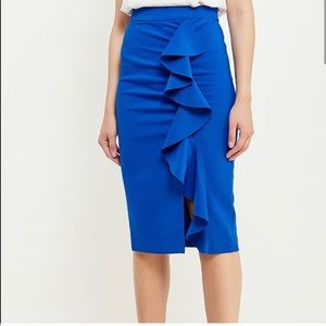Blue Ruffle Skirt